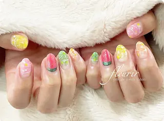 ネイル フルリール 【プライベートサロンのネイルデザイン