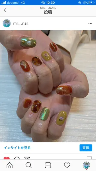 ネイル ﾐﾙﾌｨｰﾕ /Tomoeのネイルデザイン