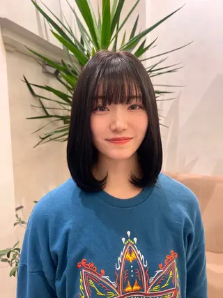 ミディアム 髪質改善/ブリーチ ツヤ髪/shiinaのヘアスタイル