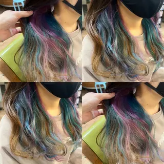 ロング カラー 原宿サロン代表 デザインカラー伊藤卓のヘアスタイル