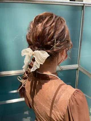 ミディアム N°rico川喜田 里衣のヘアスタイル