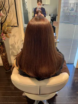 ロング カラー 髪質改善&ヘッドスパ FLEUR焼津所属・🌸フルール　長谷川 愛🌸のヘアスタイル