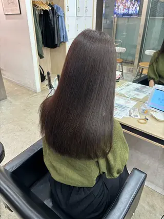 ロング カラー 🪽髪質改善ストレー ト🤍美羽🤍のヘアスタイル