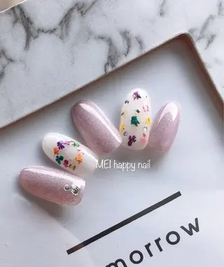 ネイル 北浦和 自爪育成ケアのネイルデザイン