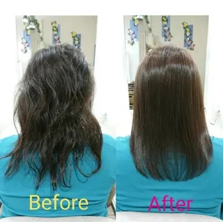 セミロング カラー little 柏 【リトルカシワ】所属・フジタミキ ✨メテオ TR、ヘッドスパのヘアスタイル