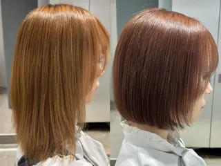 ミディアム カラー 立川/ブリーチ/ 髪質改善/西川翔真のヘアスタイル