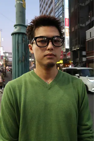 ショート カラー メンズ Rei/ 縮毛矯正/ ハイライトカラー募集のヘアスタイル