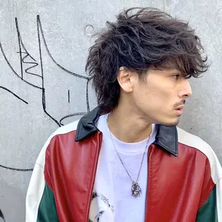メンズ パーマ カラー RYOMA/ 似合わせ🎧🤍のヘアスタイル