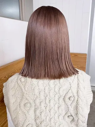 ミディアム カラー パーマ ヘアアレンジ ITbyALBUM 松戸のヘアスタイル