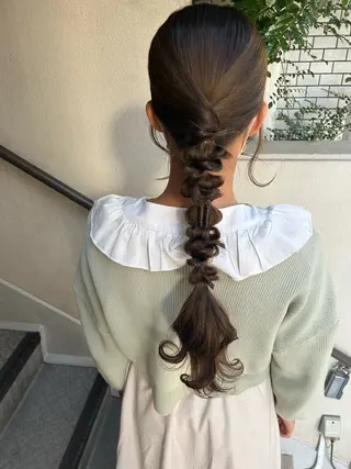 ロング ヘアアレンジ SHANTi 飯塚 ヘアセット/髪質改善のヘアスタイル