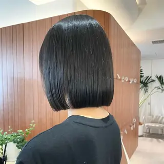 ミディアム カラー 渋谷／タッセルボブ ／顔周り/加邊凌也のヘアスタイル