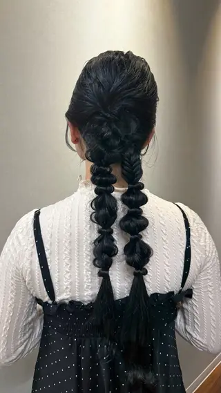 ロング カラー ヘアアレンジ "Daisy" Rio /大名・天神のヘアスタイル