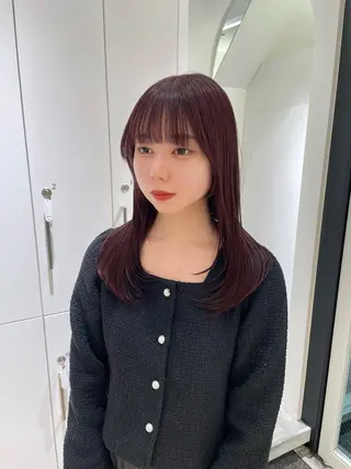 セミロング カラー Parve Mix /頓宮 稚愛🤍のヘアスタイル