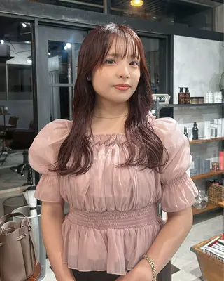 セミロング カラー 京都/カラー/松野 翔のヘアスタイル