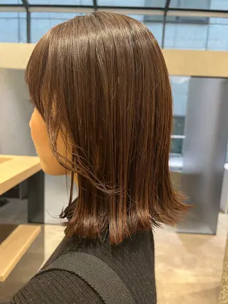 ミディアム カラー パーマ ヘアアレンジ sendai mayumiのヘアスタイル