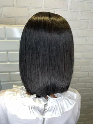 カラー パーマ 髪質改善/縮毛矯正 艶カラー/珠聡のヘアスタイル