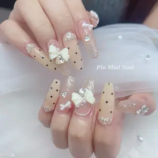 ネイル momo 長さだしのネイルデザイン