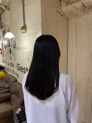 ロング カラー 縮毛矯正 /艶カラー risako🫧のヘアスタイル