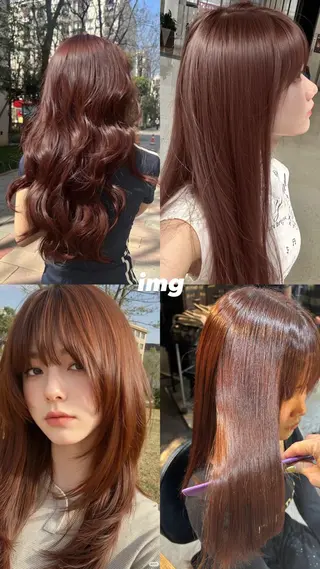 ロング おがわ まなのヘアスタイル