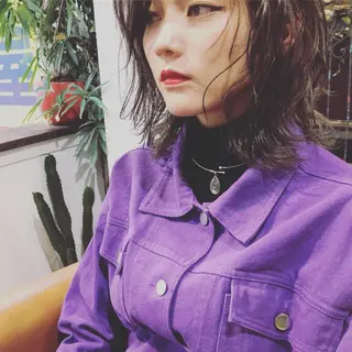 ミディアム カラー クオーレ hairのヘアスタイル