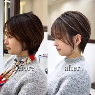 ショート カラー Miyu’s渋谷所属・ショート/ハイライト 無料‼️愛斗のヘアスタイル