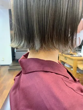 ショート カラー 縮毛矯正/ショート/ レイヤー/畑中正敏のヘアスタイル