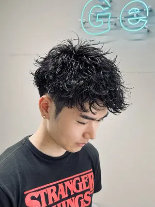 セミロング パーマ メンズ 🏁メンズパーマ/ RYOYAのヘアスタイル