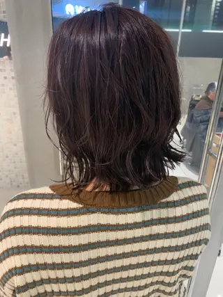 ミディアム カラー 韓国ヘア/耳ツボジュ エリー♡ayumuのヘアスタイル