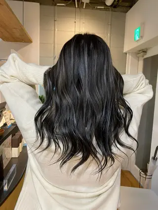 セミロング カラー ヘアアレンジ 久米 治仁のヘアスタイル