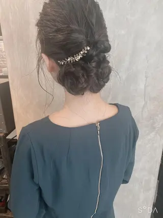 ミディアム カラー ヘアアレンジ stylist/蛯谷 珠里のヘアスタイル