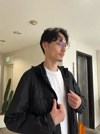 ショート パーマ メンズ 佐藤 永夏のヘアスタイル