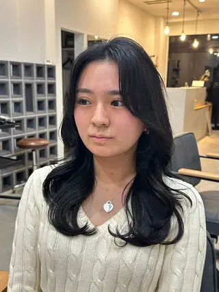 セミロング 堀 直人のヘアスタイル
