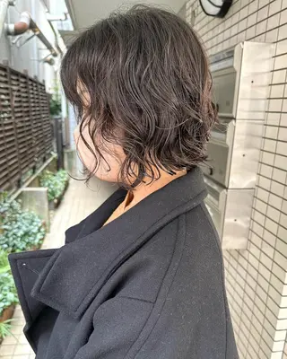 ショート カラー パーマ 銀座No.1髪質改善 縮毛矯正/本木のヘアスタイル