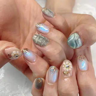 ショート 💜MIYA nail川崎店のネイルデザイン