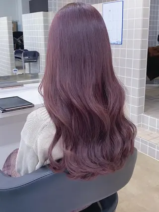 ミディアム カラー 柔らかbeige モトキのヘアスタイル