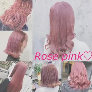 セミロング カラー ヘアアレンジ 💕ブリーチ/ヘアメ 🎀YUUKAのヘアスタイル