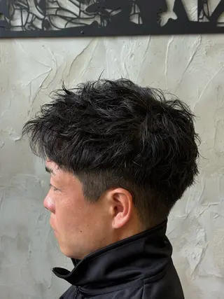 ショート パーマ メンズ ユウト 【メンズ限定】のヘアスタイル