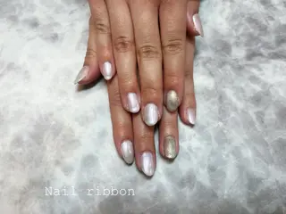 ネイル ネイルリボン 笠井のネイルデザイン