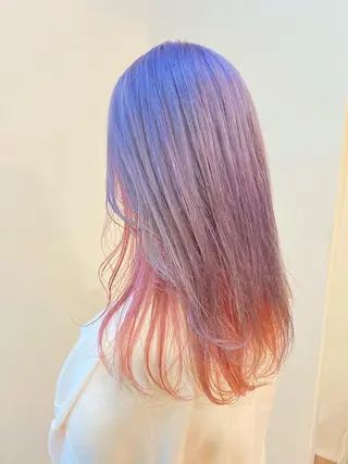 ロング カラー パーマ ヘアアレンジ メンズ キッズ ネイル マツエク・マツパ 🌈デザインヘア職人 Kaede🌈のヘアスタイル