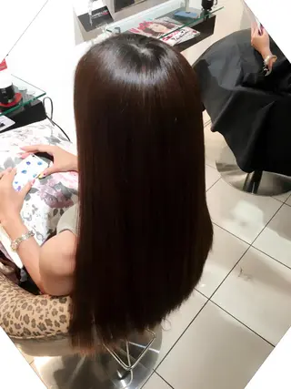 ミディアム セミロング ロング カラー 橋本 慶司のヘアスタイル