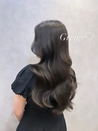 ロング カラー ヘアアレンジ 🩷韓国ヘア/ヨシン モリ🩷Maikaのヘアスタイル