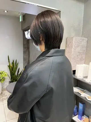 ショート パーマ 顔まわり/ボブウルフ 🤍愛唯(めい)のヘアスタイル