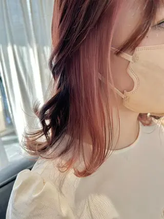 ロング ヘアアレンジ パーマ カラー ヘアケア特化型サロン newi 梅田のヘアスタイル