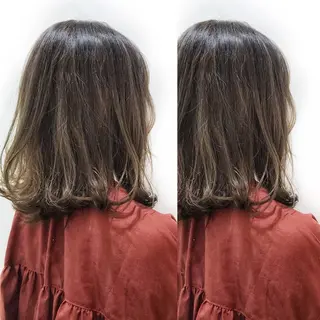 ミディアム カラー パーマ エリア人気No.1 美容室Ash西船橋のヘアスタイル