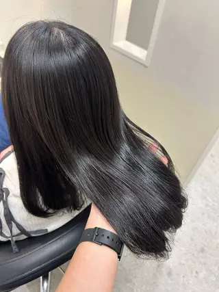 ミディアム カラー 🩰ニシムラヒカリ 半個室salon♡*のヘアスタイル