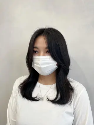 ミディアム ❤︎︎韓国ヘア❤︎︎ 𝑺𝒉𝒊𝒉𝒐のヘアスタイル