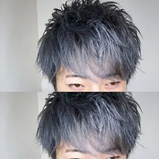 ショート カラー メンズ メンズヘア特化 崎田 成人のヘアスタイル