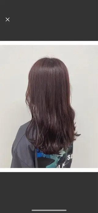 ミディアム カラー 縮毛矯正×髪質改善 小笠原大樹のヘアスタイル