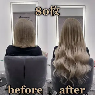 ロング KOSEI シールエクステのヘアスタイル