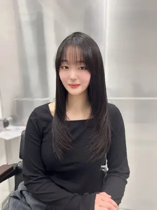 ロング LOMKH所属・シールエクステ/ レイヤー/タツヤのヘアスタイル